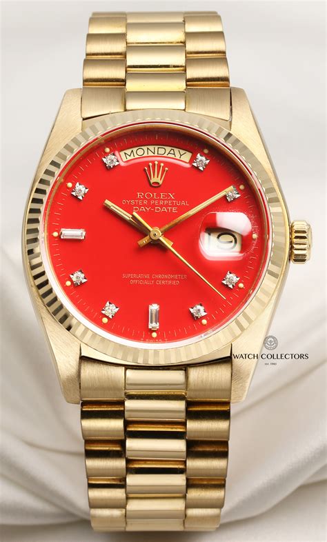 mens rolex red face|vintage red face Rolex.